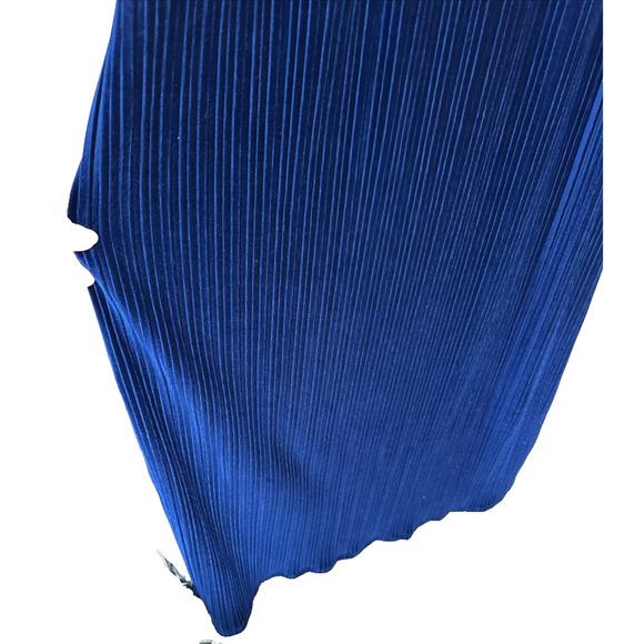 Bob Mackie Wearable Art Blue Ribbed Velvet Robe Size 2X Loungewear Nightgown - Picture 6 of 9